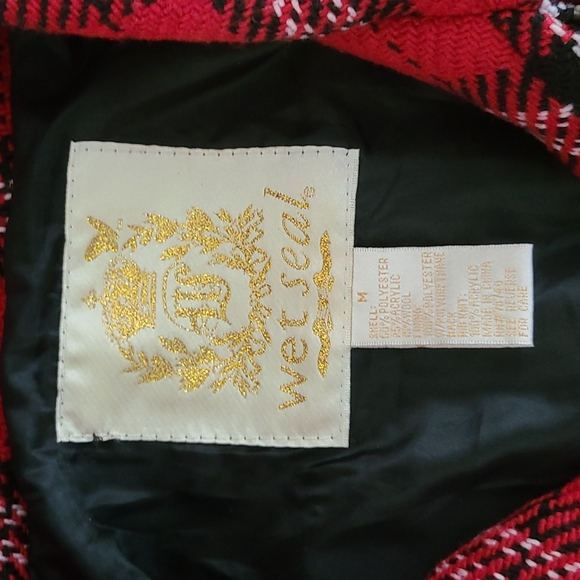 Plaid Bomber Jacket - Wet Seal Size M - Picture 2 of 4